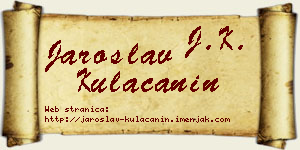 Jaroslav Kulačanin vizit kartica